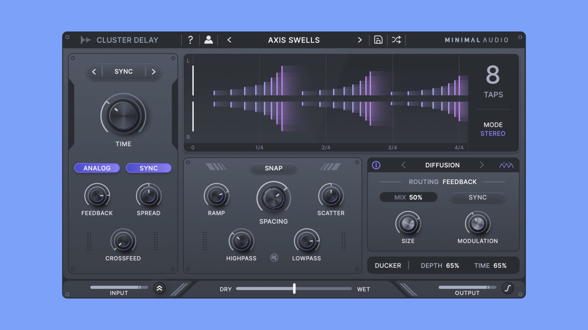 Minimal Audio Cluster Delay
